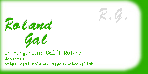 roland gal business card